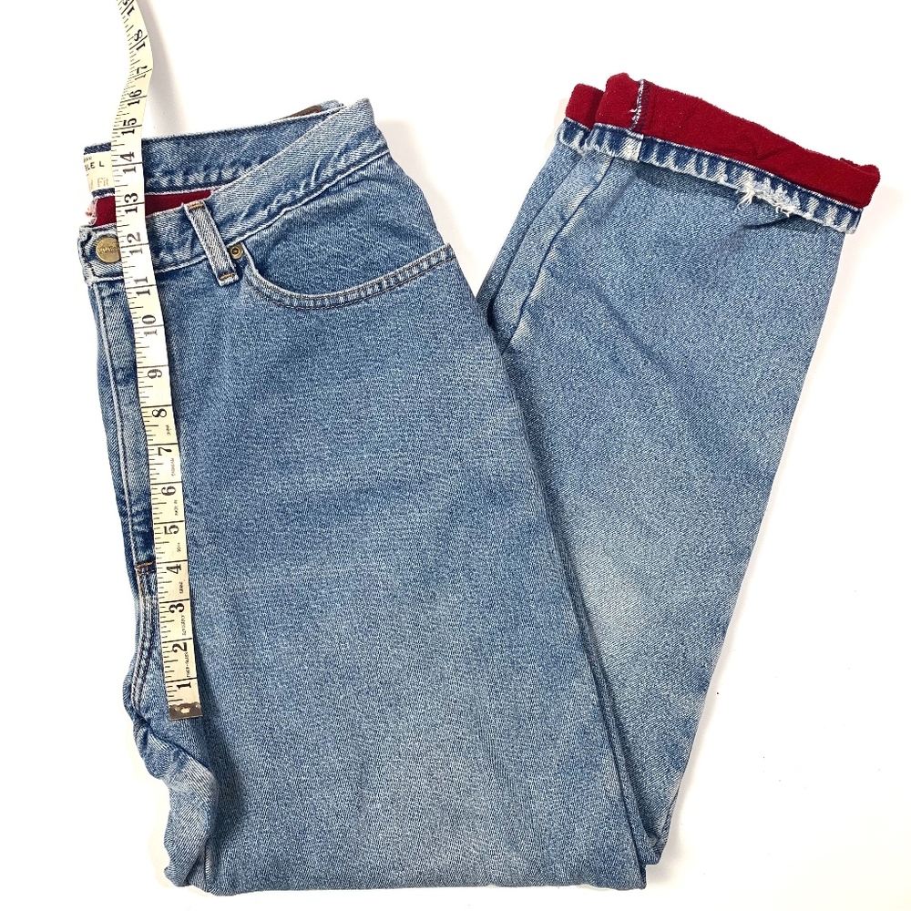 Vintage LL Bean Fleece Lined High Rise MOM JEANS